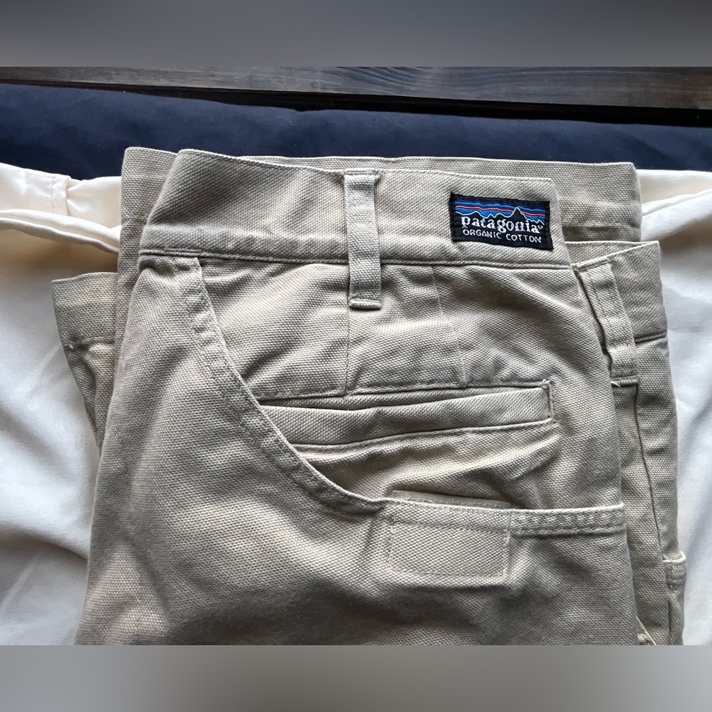 Vintage Patagonia Organic Cotton Canvas Pants 32x30 Double Knee Thailand